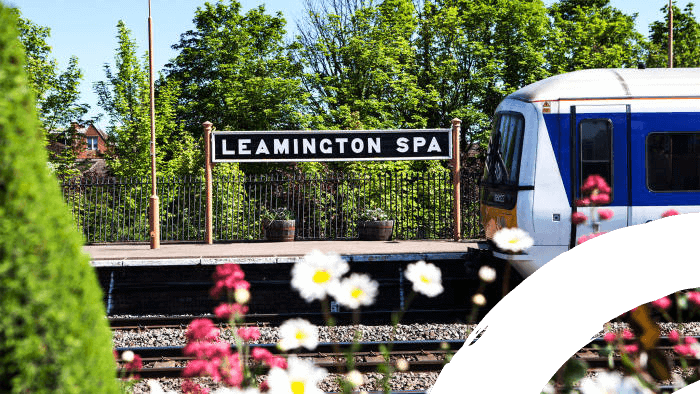 A photograph of Leamington Spa railway station